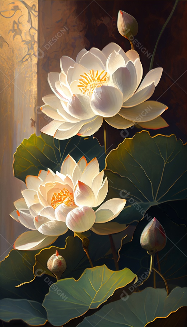 Lindas flores sobre fundo isolado