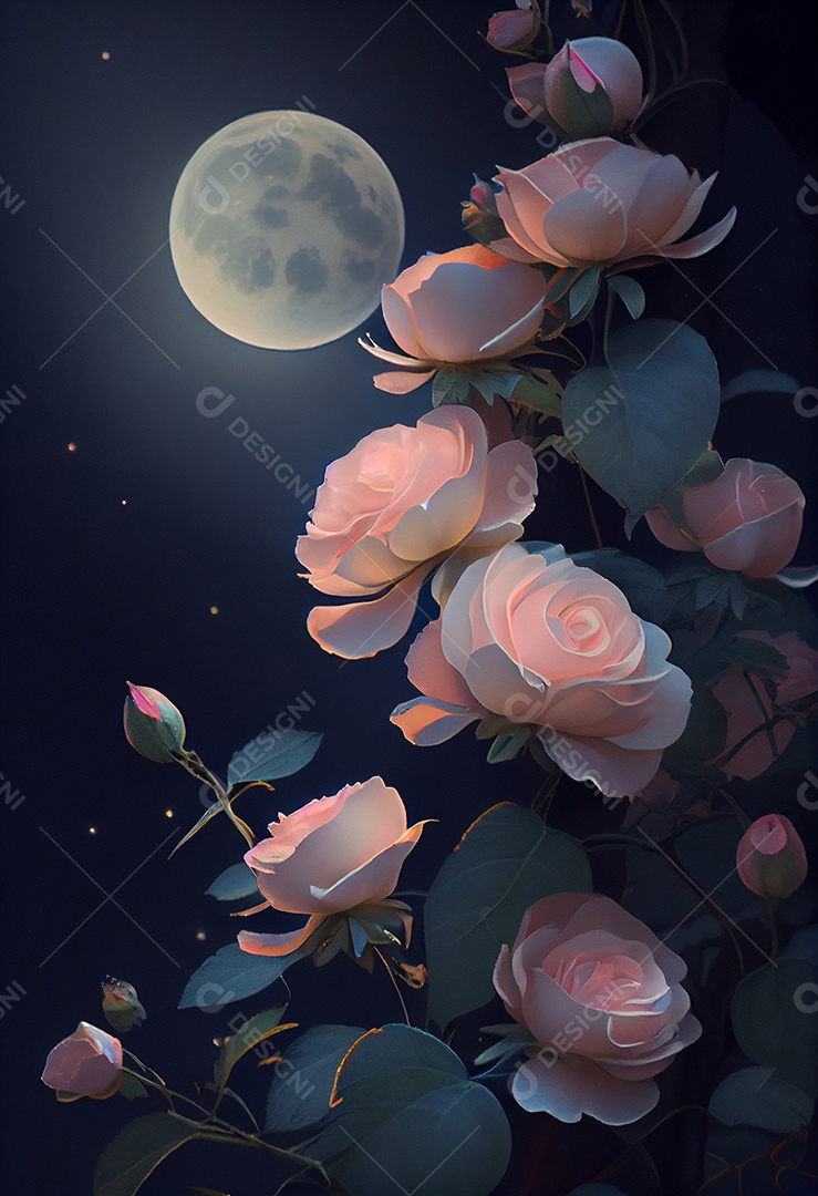 Lindas flores sobre fundo isolado