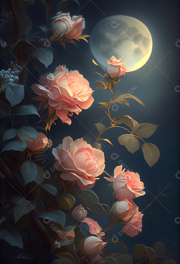 Lindas flores sobre fundo isolado