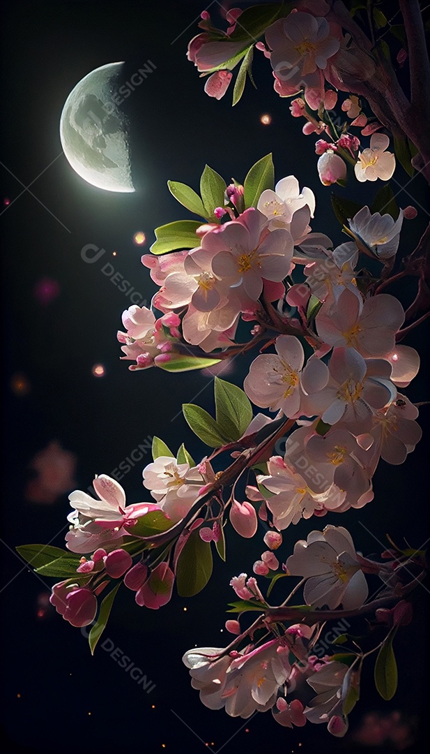 Lindas flores sobre fundo isolado