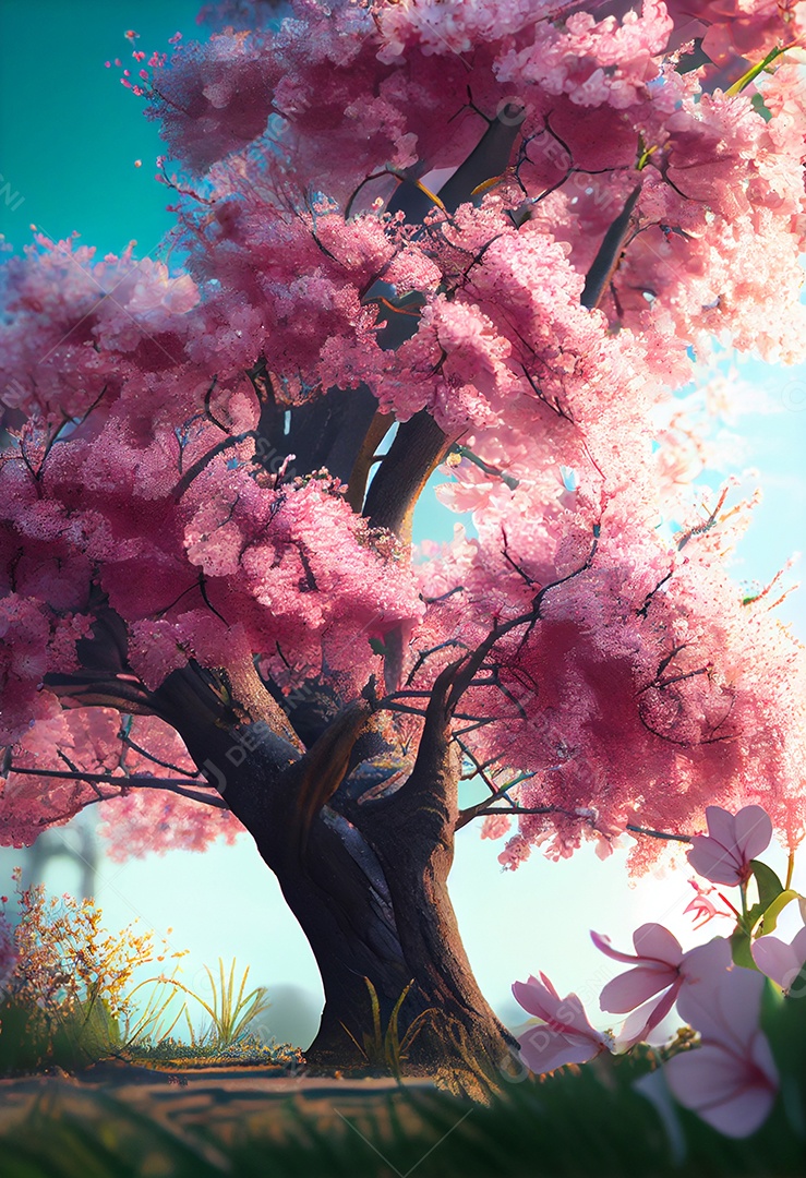 Lindo papel de parede de uma arvore