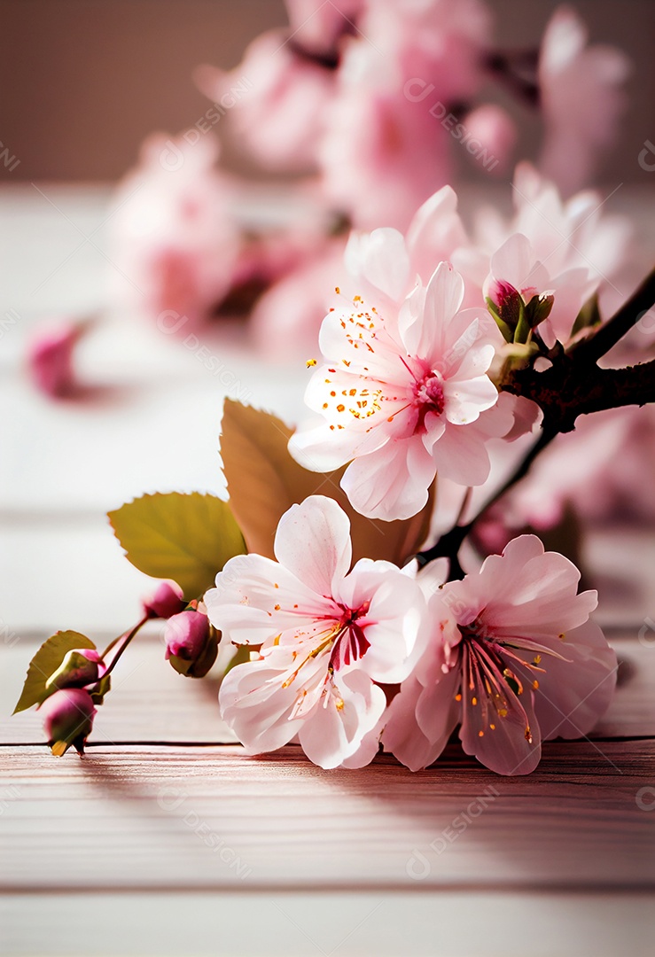 Lindas flores sobre um fundo isolado