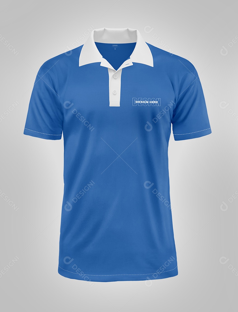 Mockup Camisa Polo - Frente PSD Editável