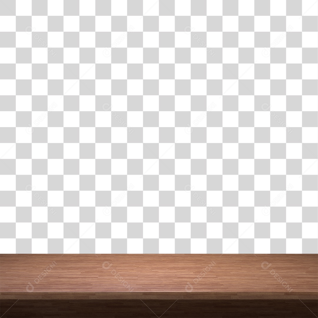 Mesa de Madeira elemento 3D para composição