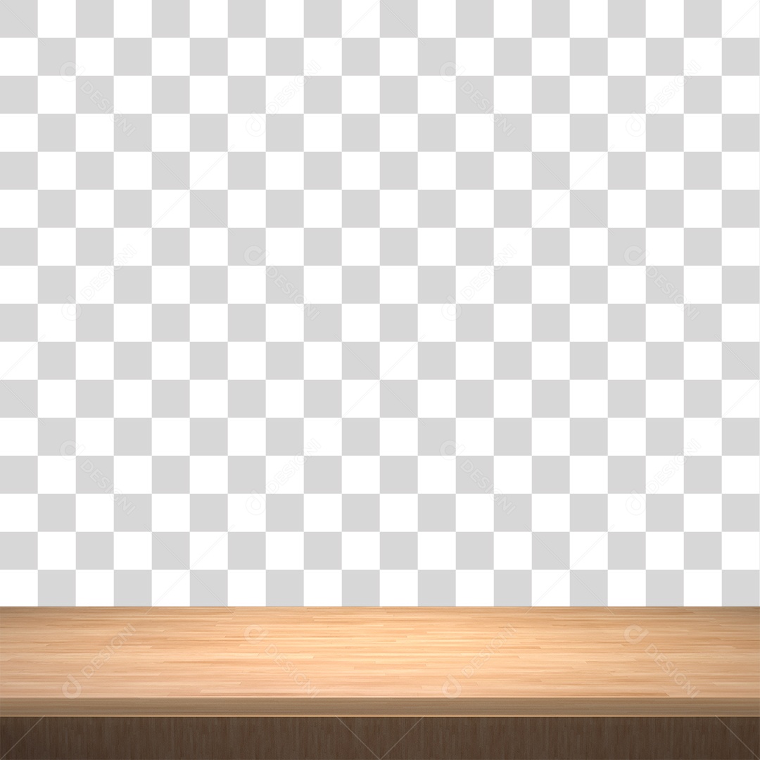 Mesa de Madeira elemento 3D para composição
