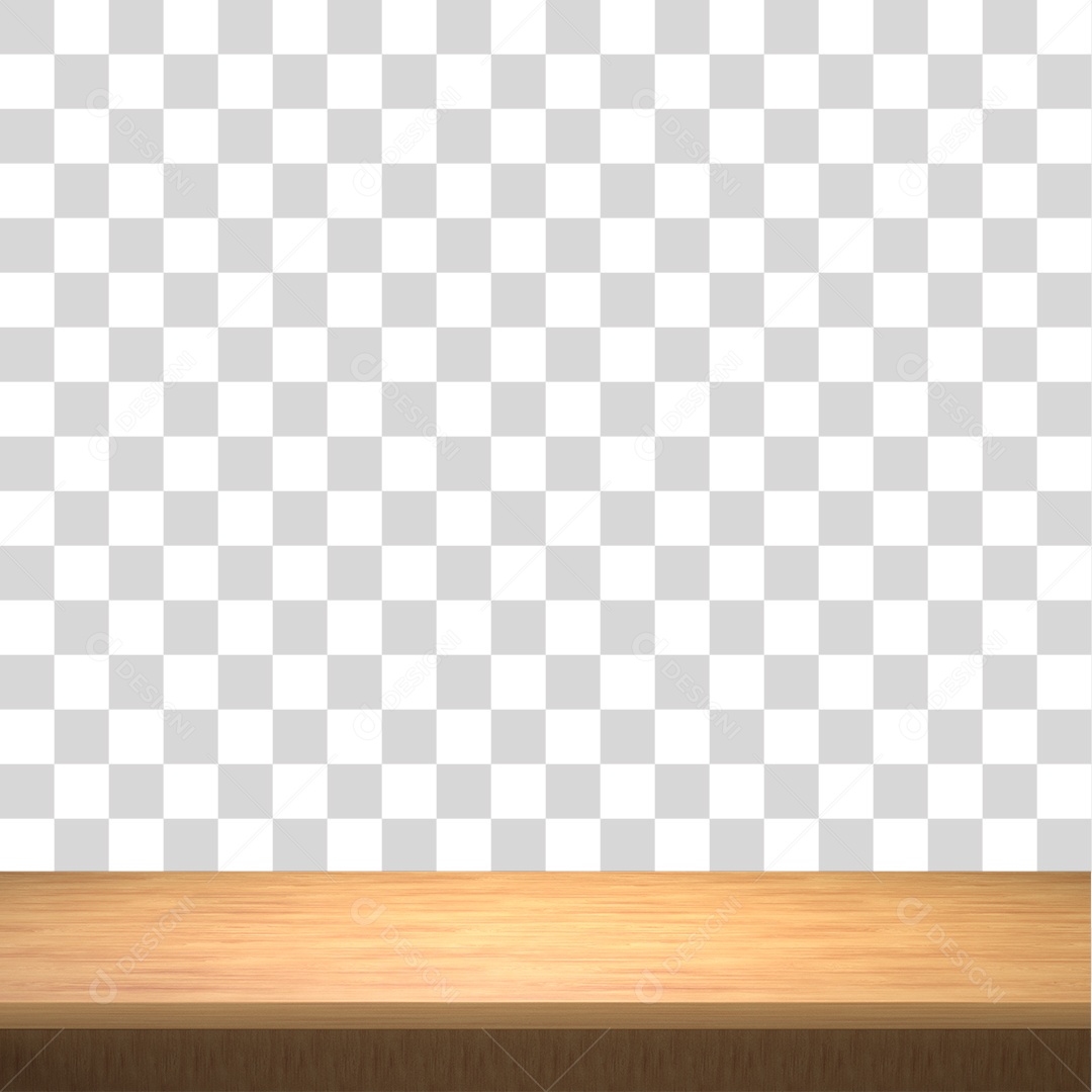 Mesa de Madeira elemento 3D para composição