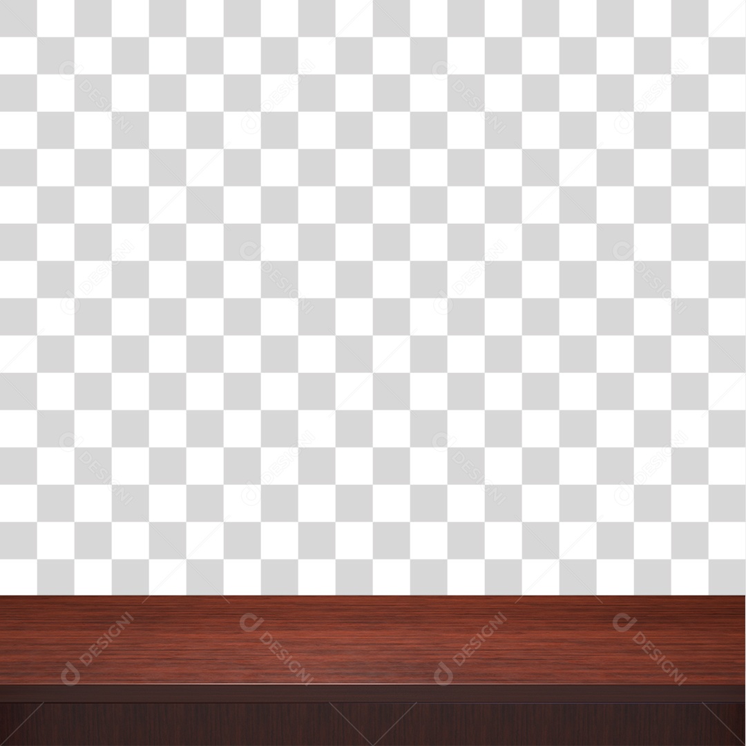 Mesa de Madeira elemento 3D para composição