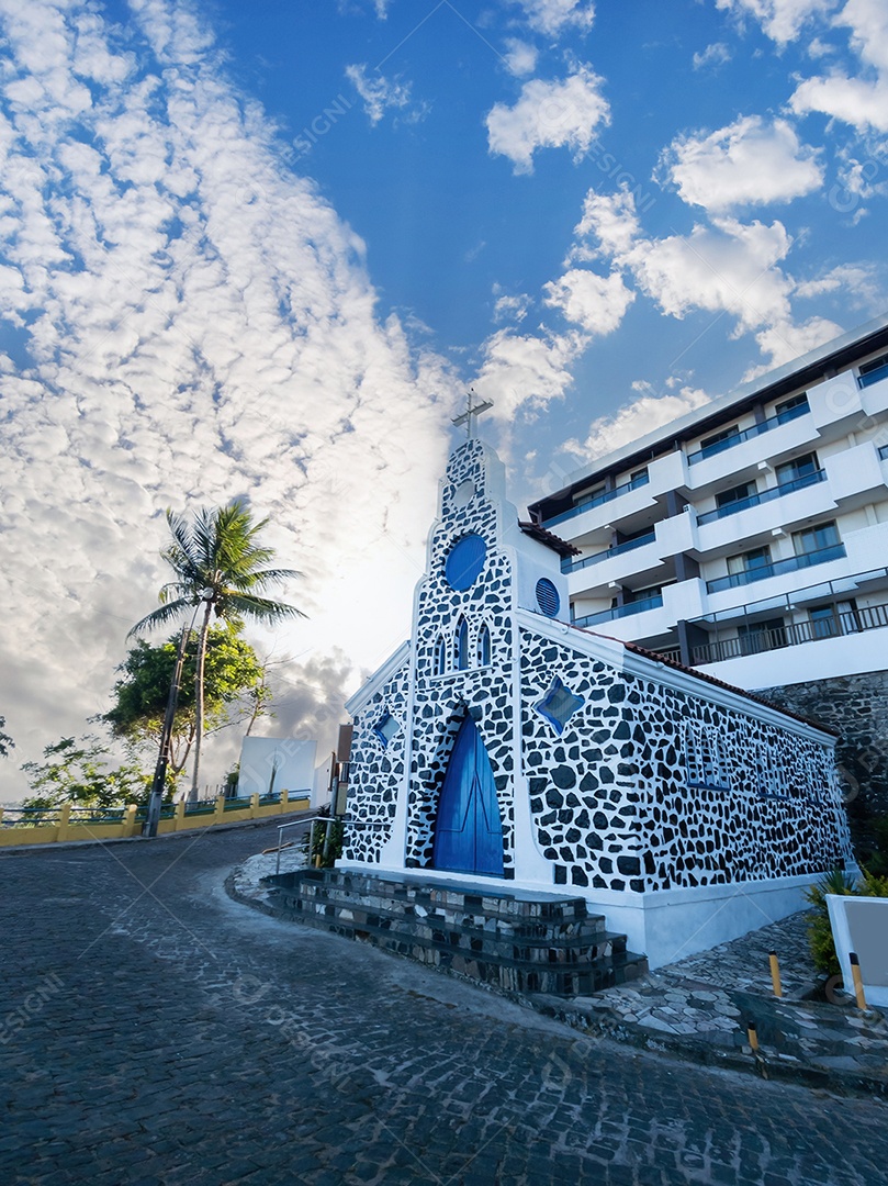 Capela Nossa Senhora de Lourdes no Outeiro em Ilhéus, Bahia, Brasil.