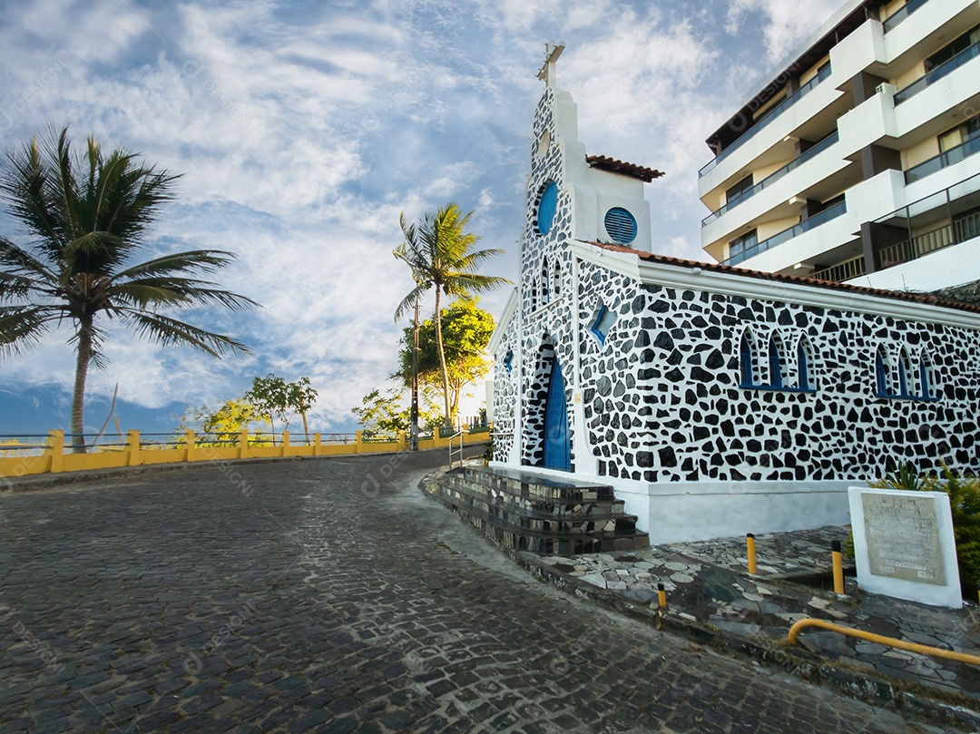 Capela Nossa Senhora de Lourdes no Outeiro em Ilhéus, Bahia, Brasil.