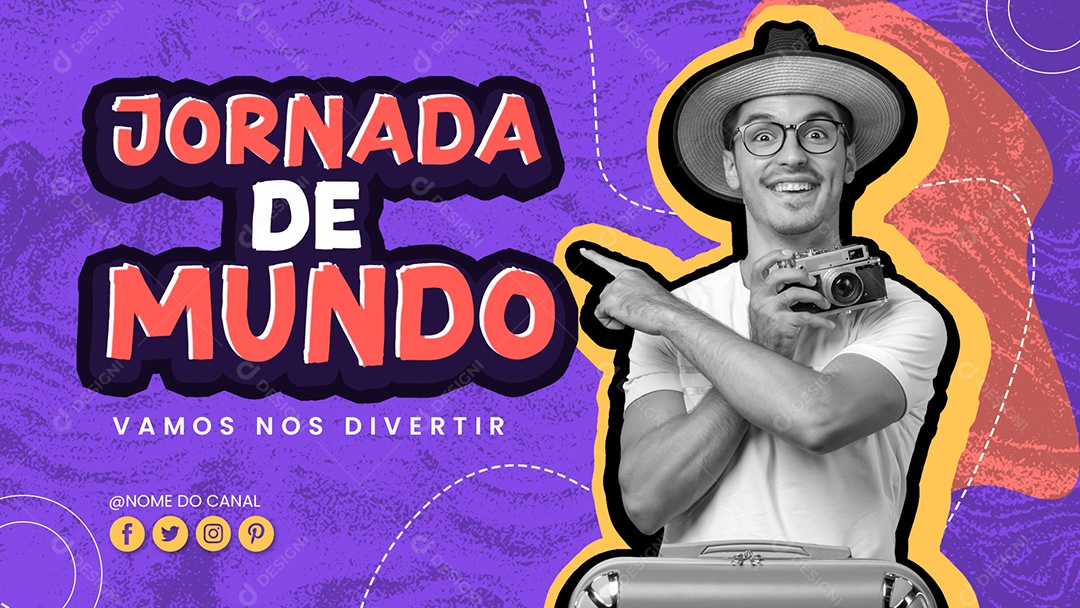 Modelo de Capa do Youtube Thumbnail PSD