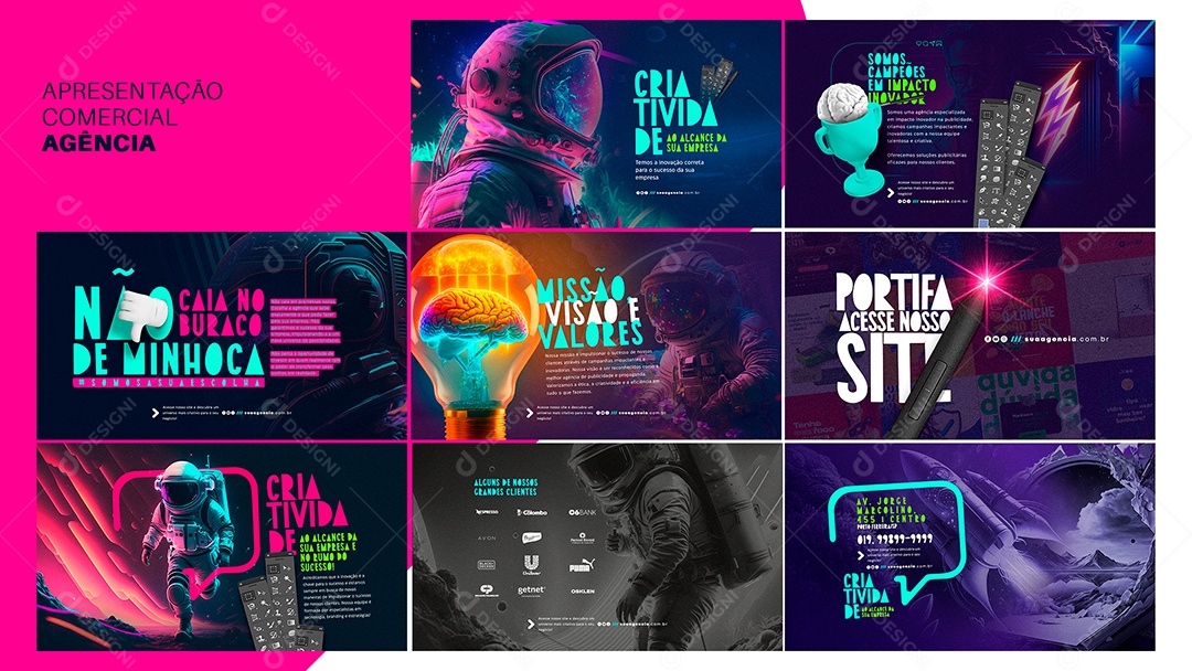 Apresentação Comercial Marketing Digital PSD Editável