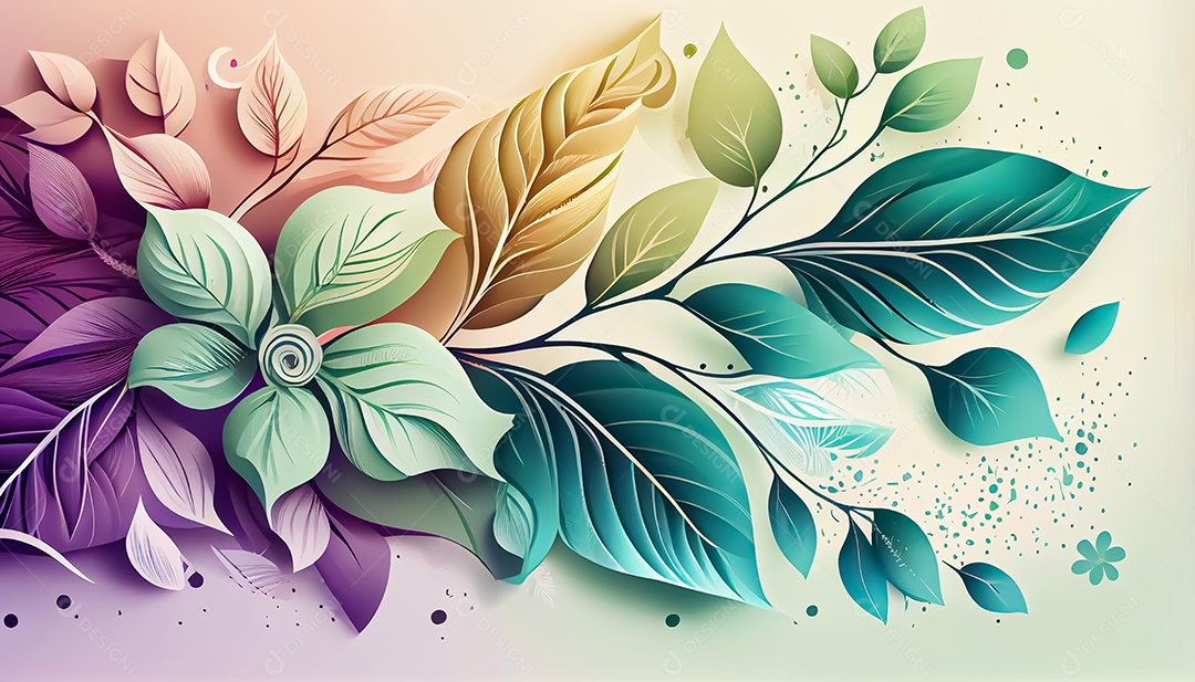 Vector fundo de primavera aquarela