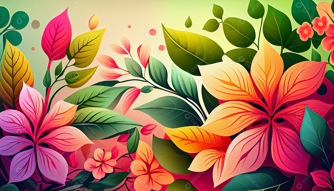 Vector fundo de primavera aquarela