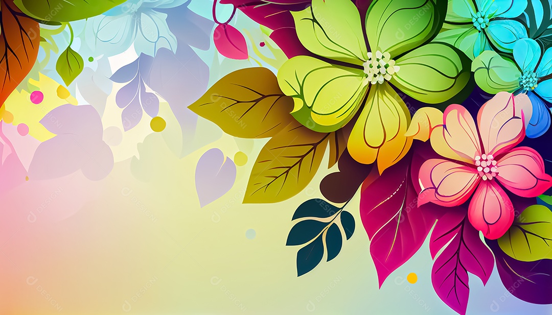 Vector fundo de primavera aquarela