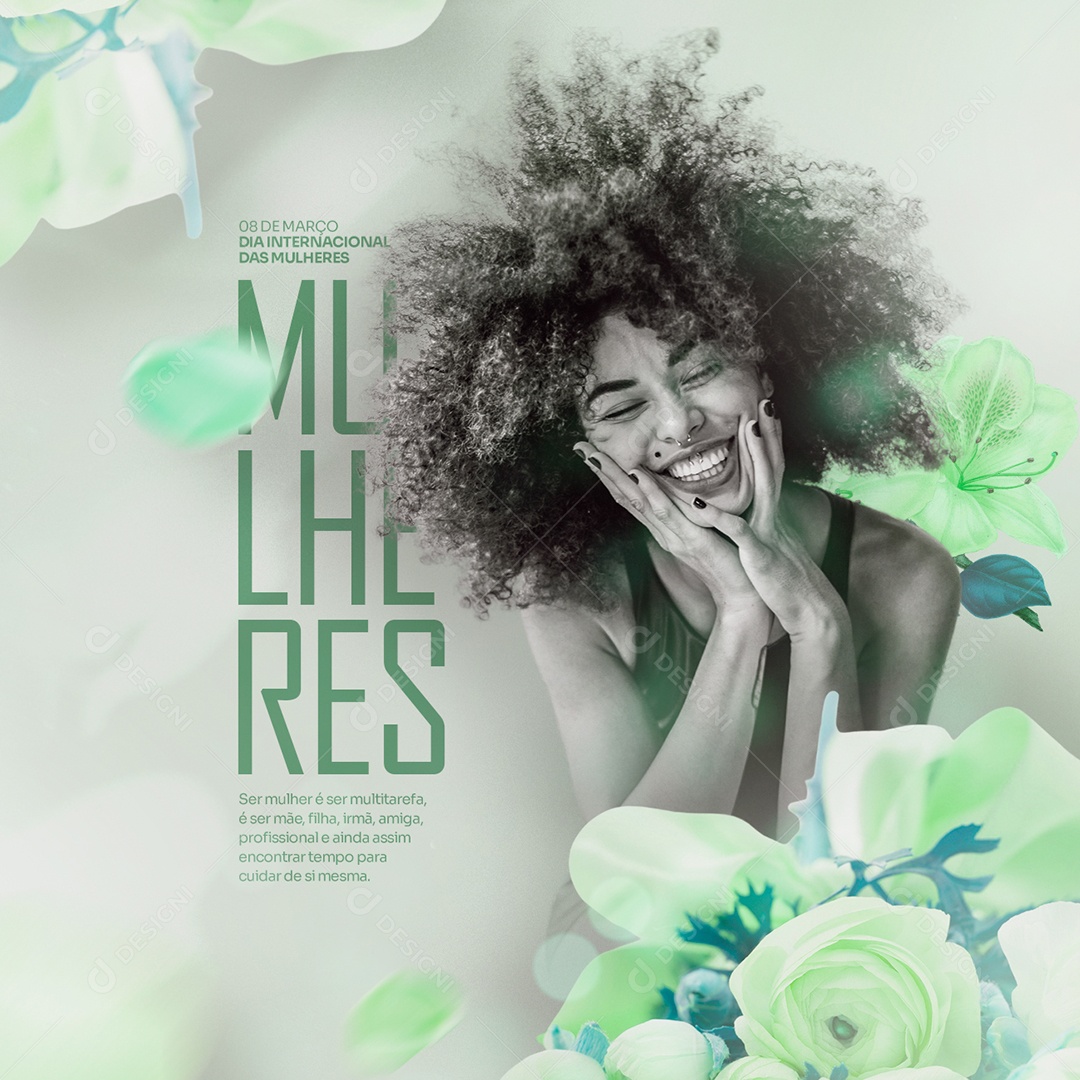 Ser Mulher é Ser Muititarefa Dia Internacional Da Mulher Social Media PSD Editável