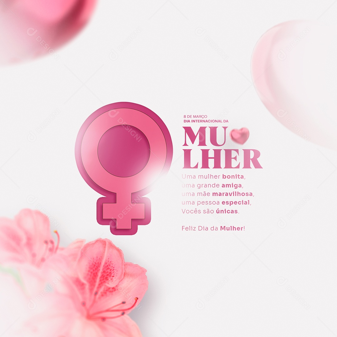 Uma Mulher Bonita Uma Grande Amiga Uma Mãe Dia Internacional Da Mulher Social Media PSD Editável