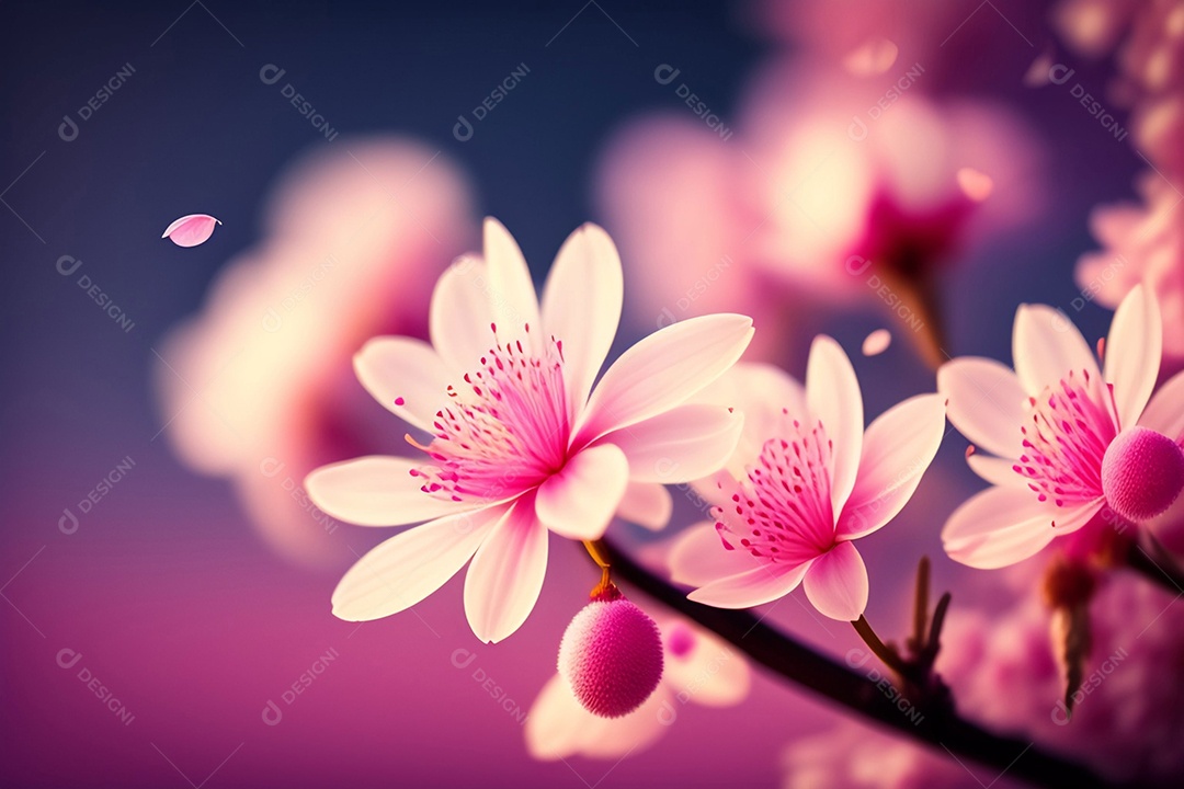 Linda flor de cerejeira