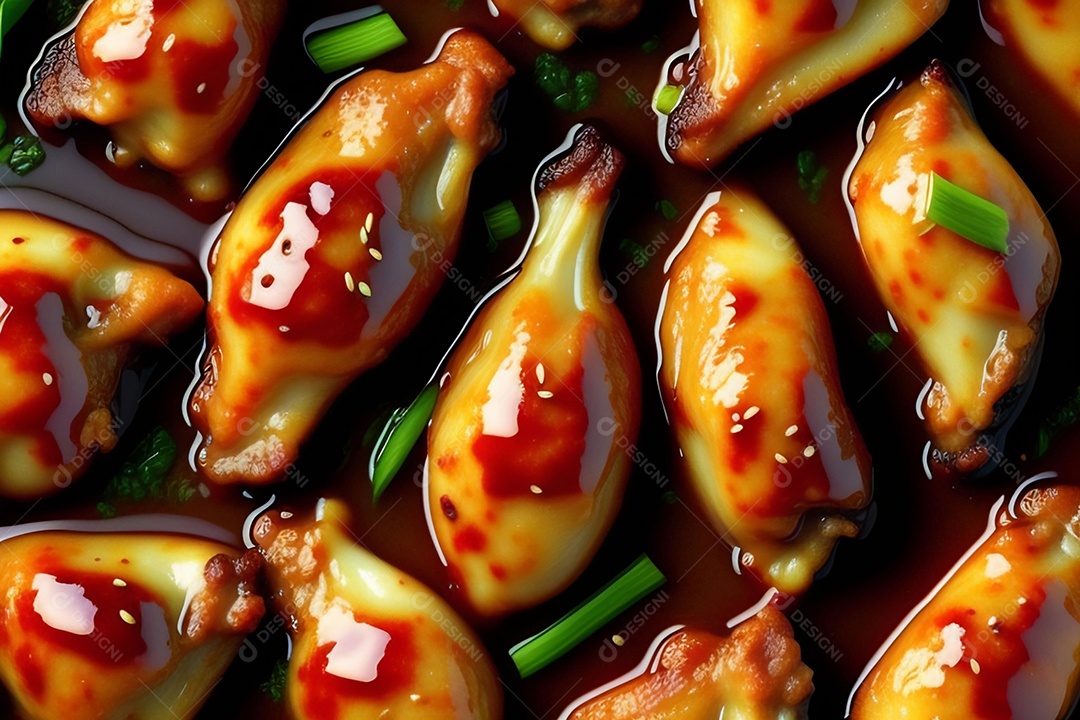 Delicioso frango grelhado com molho