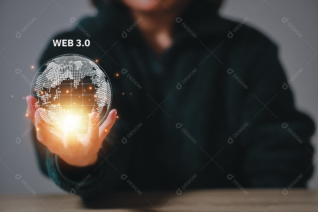 Tecnologia de computação em nuvem e armazenamento on-line para ideias de redes de negócios de computadores conectadas a serviços de servidor de Internet para transferência em nuvem mostradas na futura Rede de Dados.