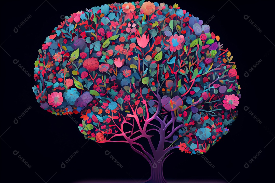 ilustração de cérebro humano