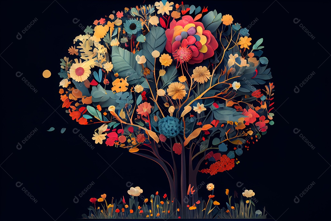 ilustração de cérebro humano