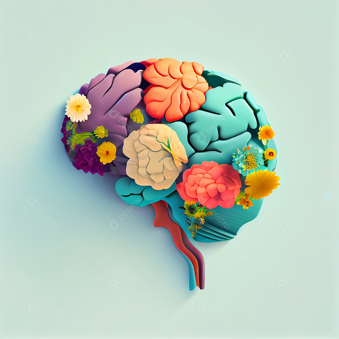 ilustração de cérebro humano