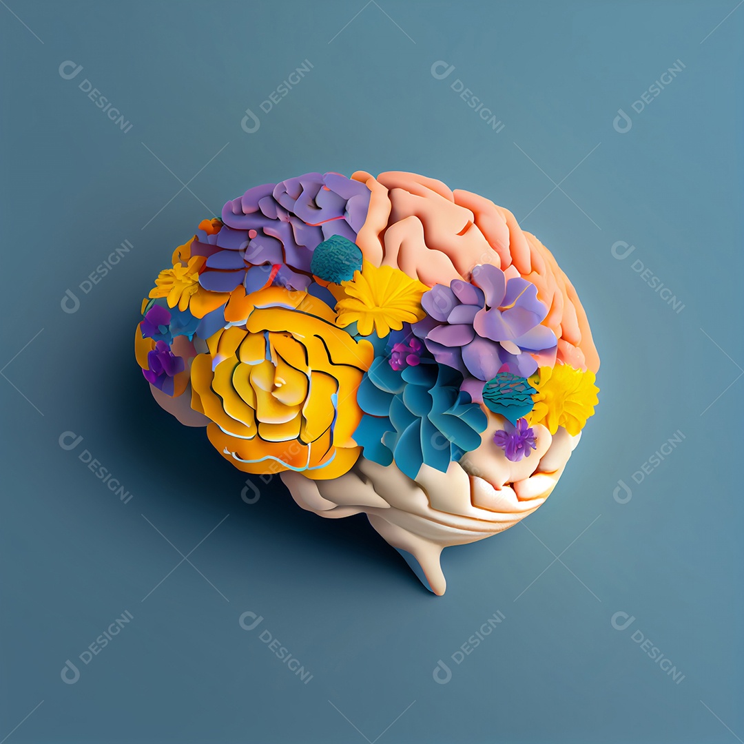 ilustração de cérebro humano