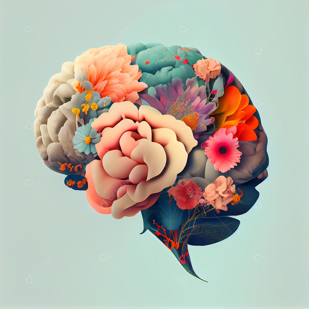 ilustração de cérebro humano