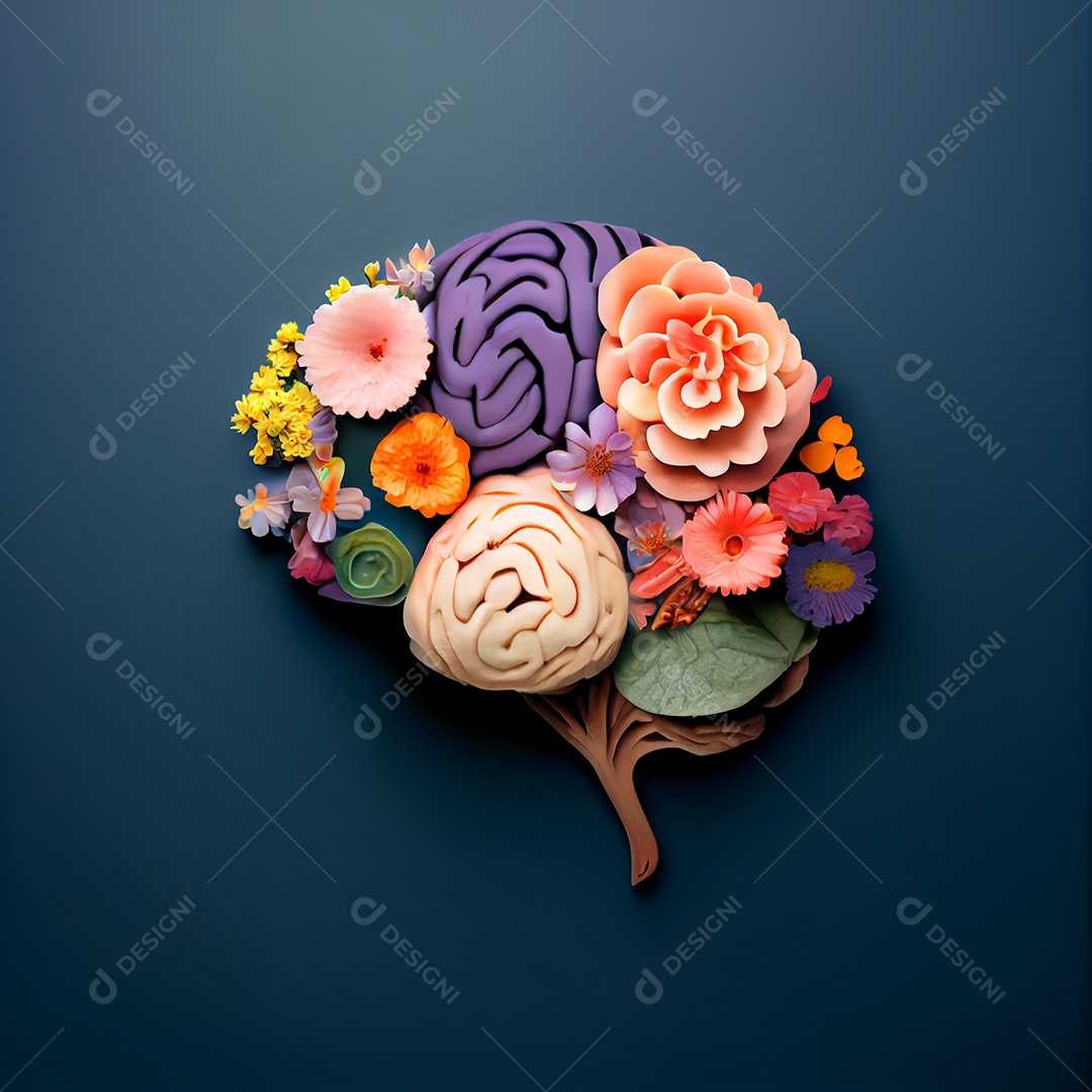 ilustração de cérebro humano