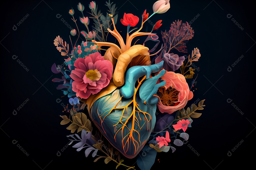 ilustração de coração humano