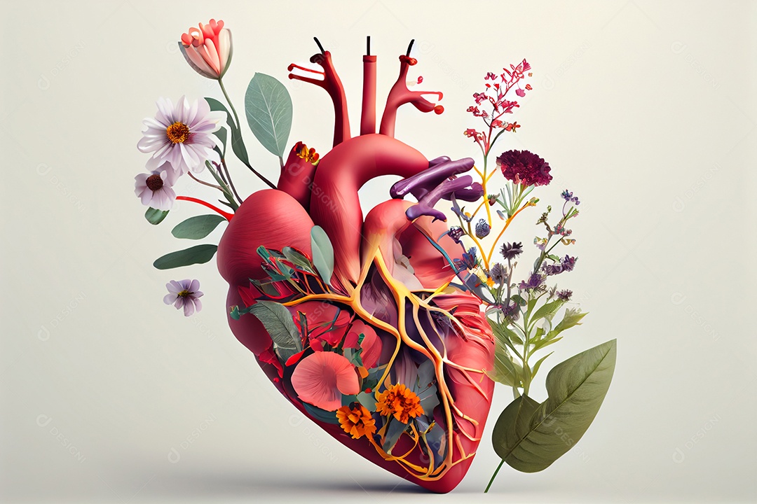 ilustração de coração humano