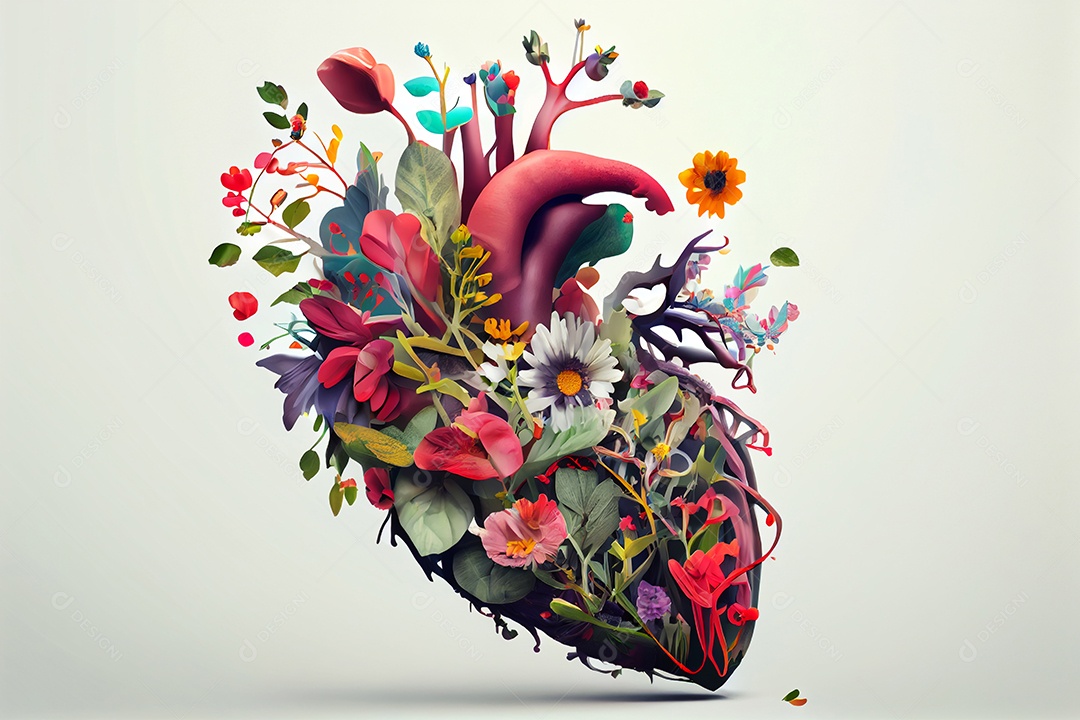ilustração de coração humano