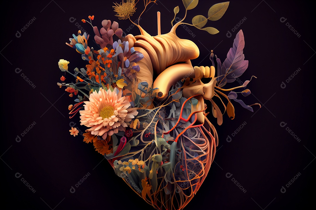 ilustração de coração humano