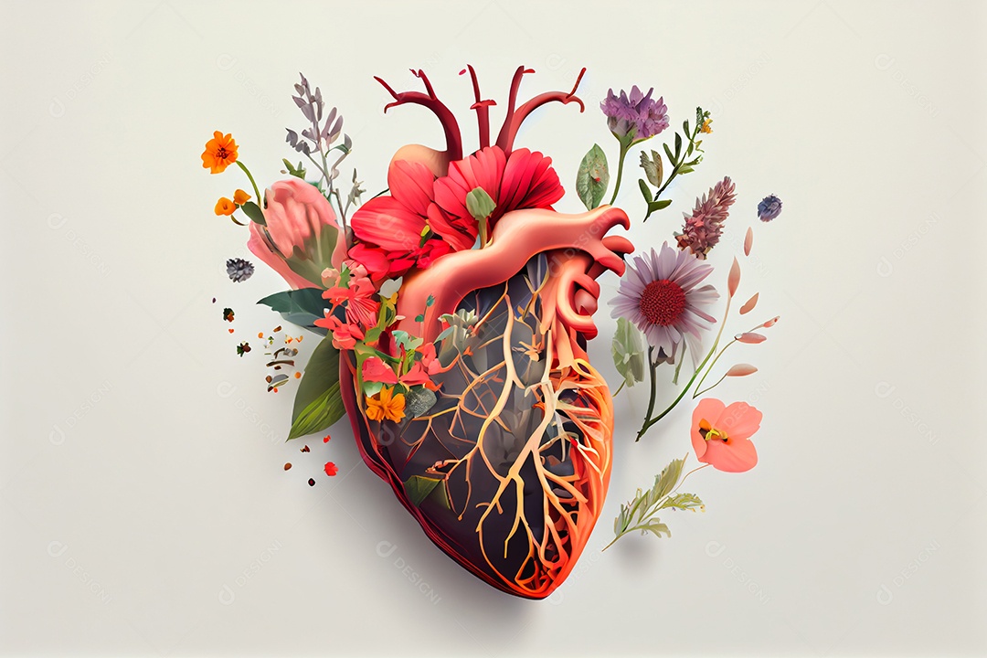 ilustração de coração humano