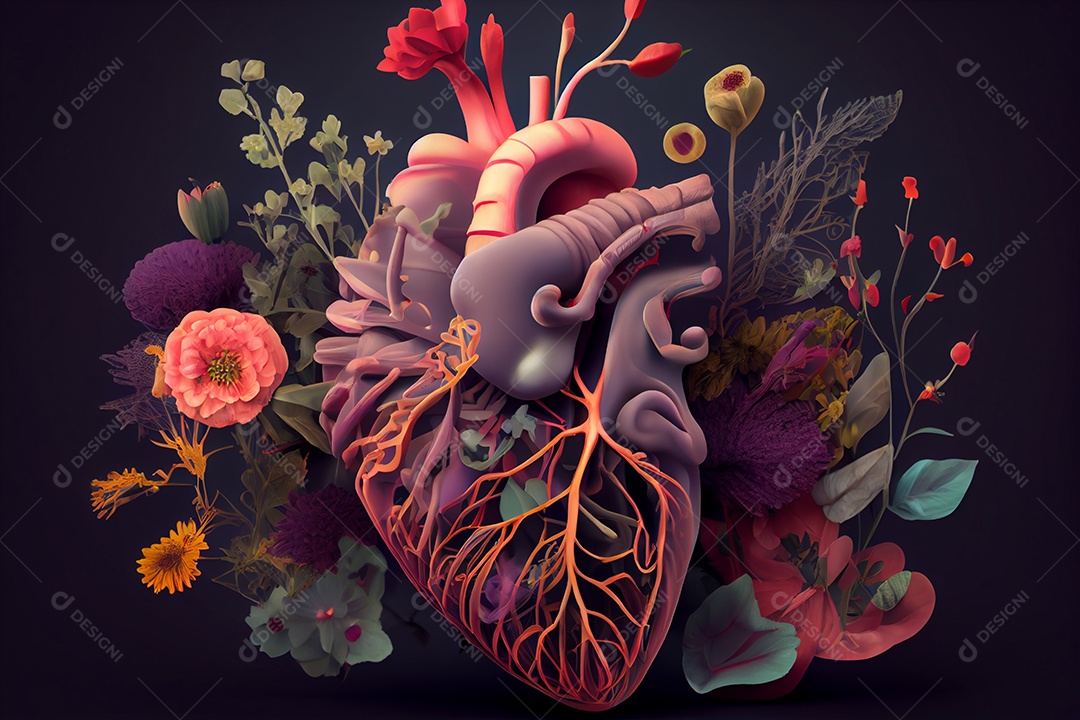 ilustração de coração humano