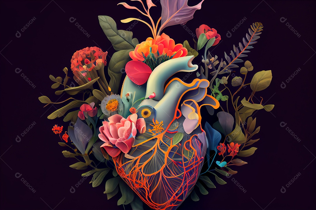 ilustração de coração humano