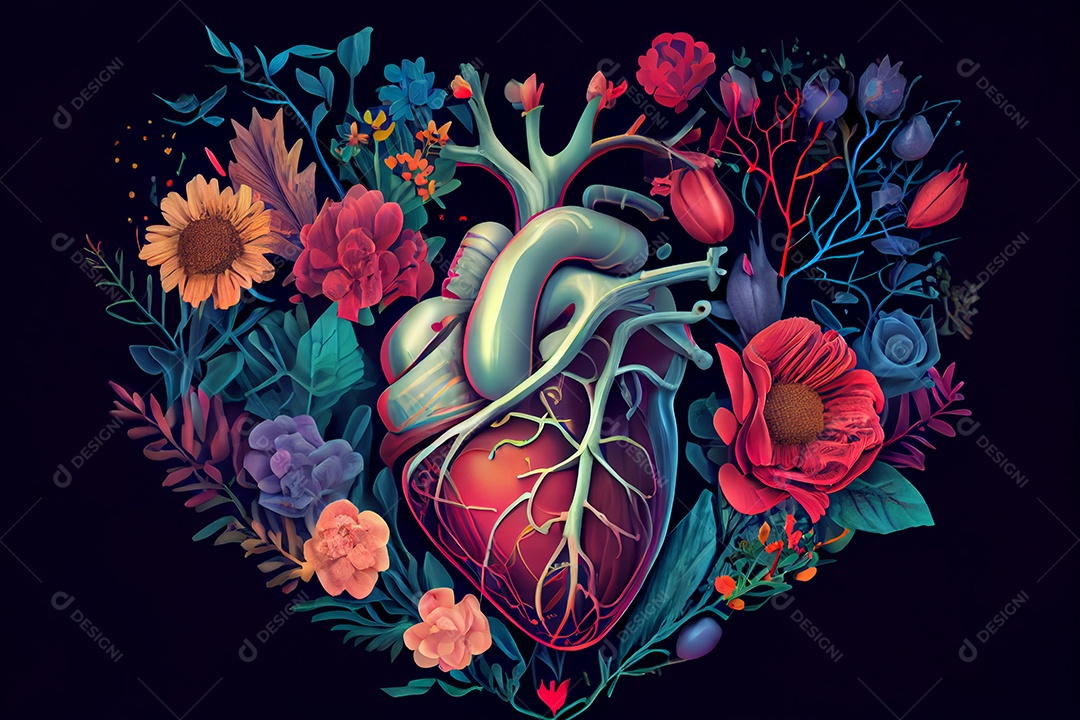 ilustração de coração humano