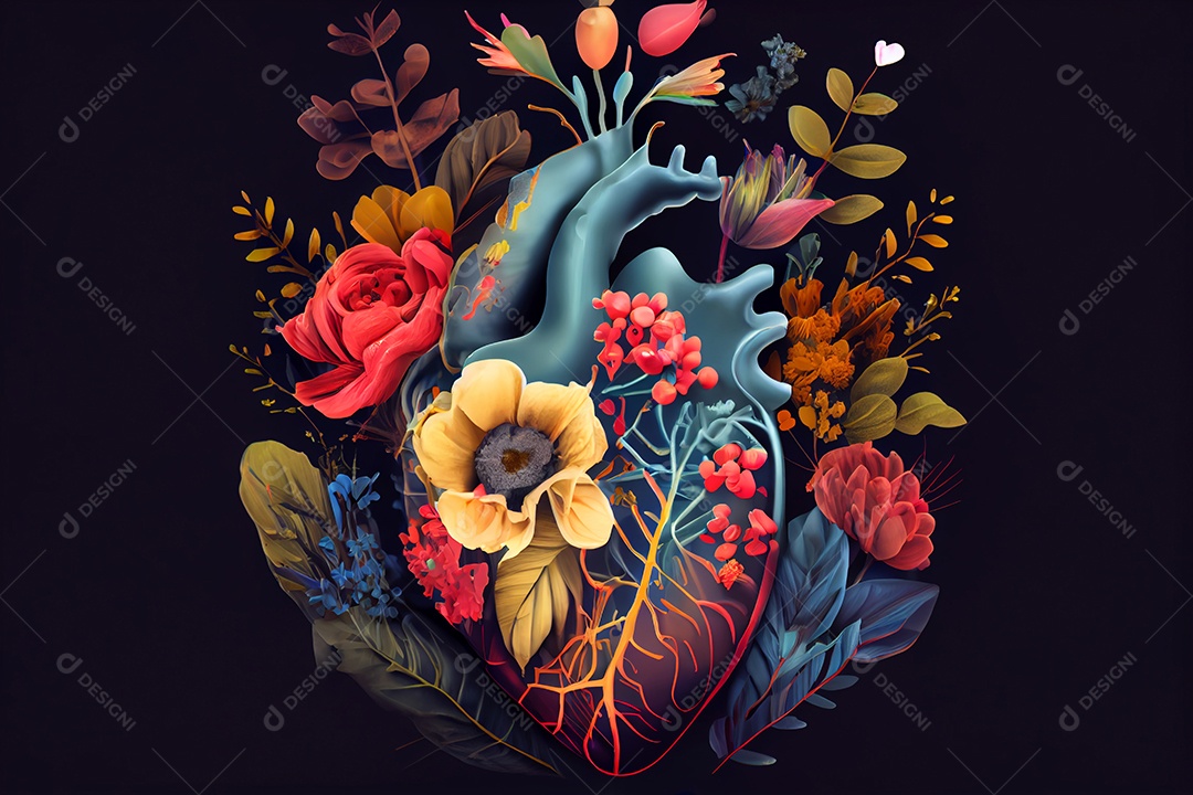ilustração de coração humano