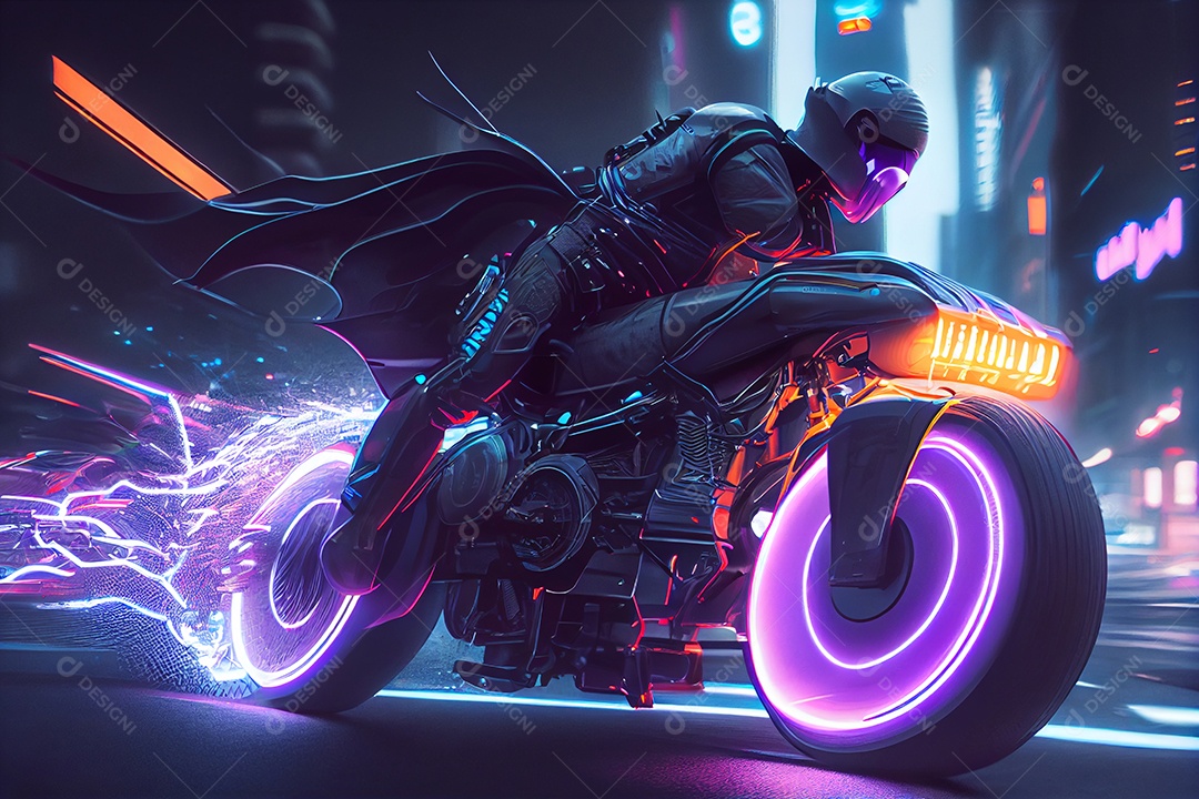 Pessoa jovem pilotando uma moto