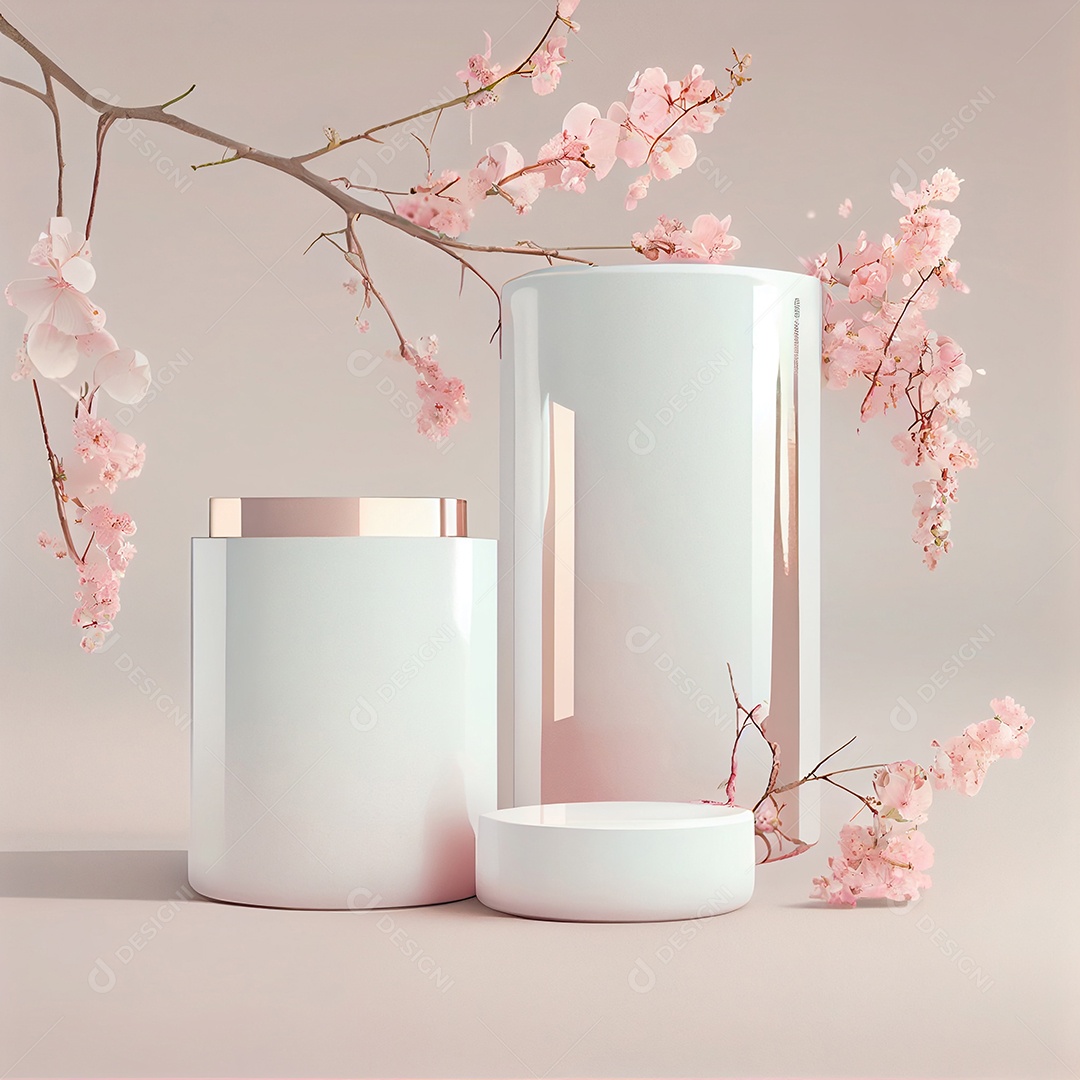 Pódio sobre um fundo isolado