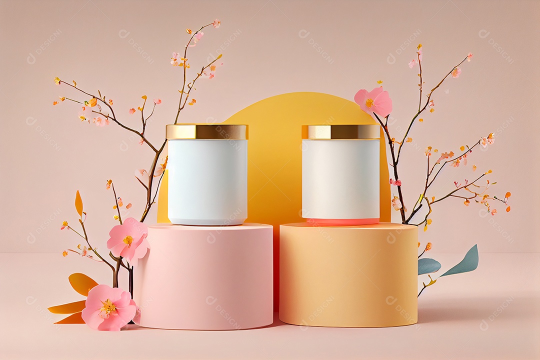 Pódio sobre um fundo isolado