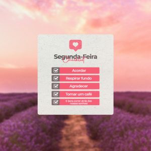 Segunda-Feira Checklist Social Media PSD Editável