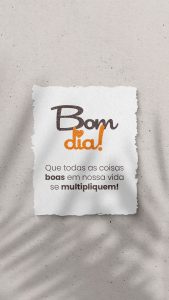 Frase Motivacional Bom dia Story Social Media PSD Editável