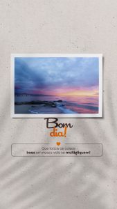 Frase Motivacional Bom dia Story Social Media PSD Editável