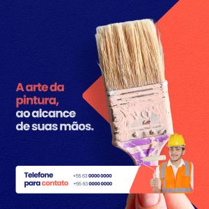 A Arte da Pintura, Ao Alcance de Suas Mãos. Social Media PSD Editável