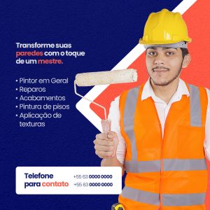 Pintor em Geral Social Media PSD Editável
