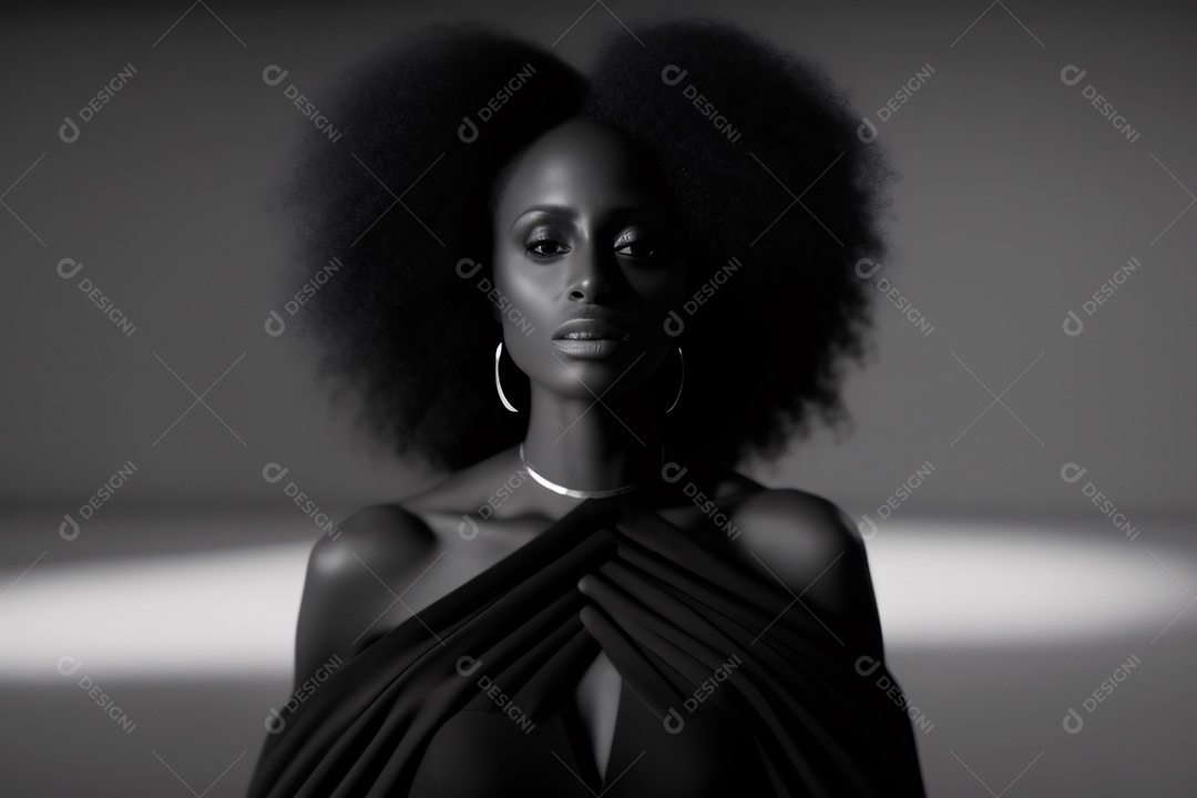 Bela mulher olhando a frente