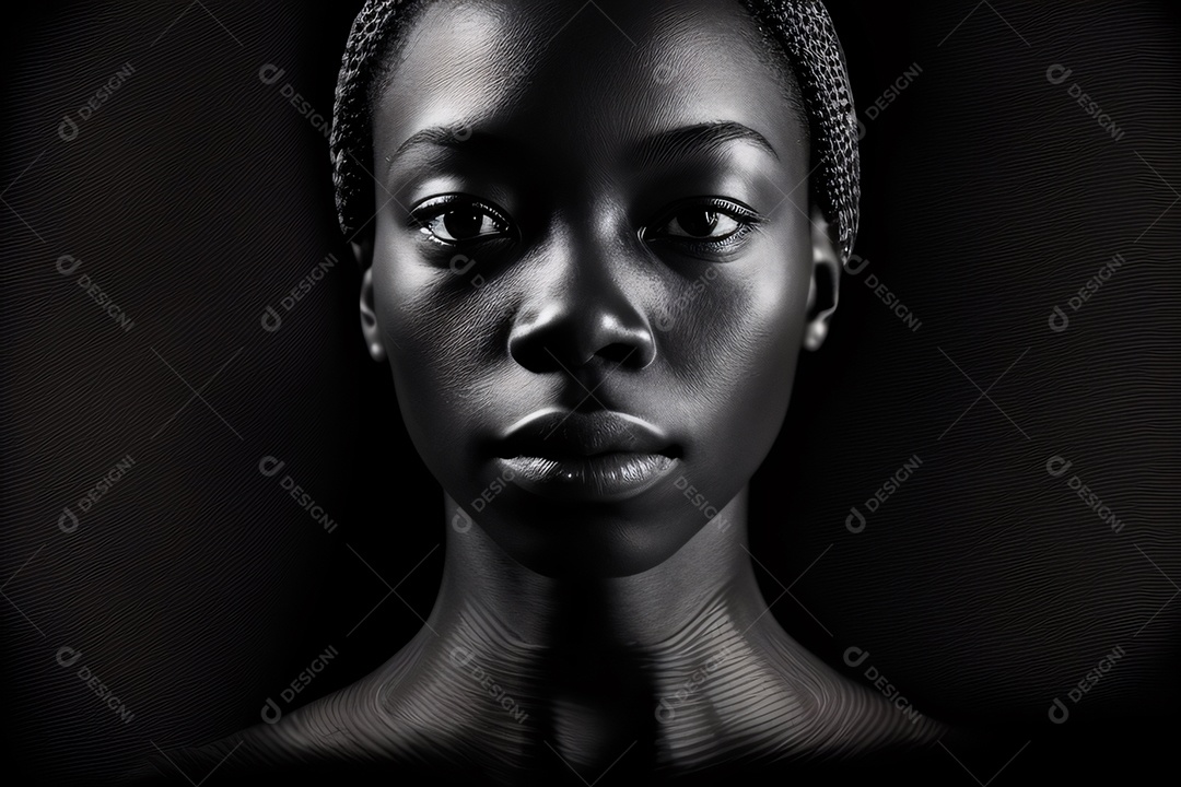 Bela mulher olhando a frente