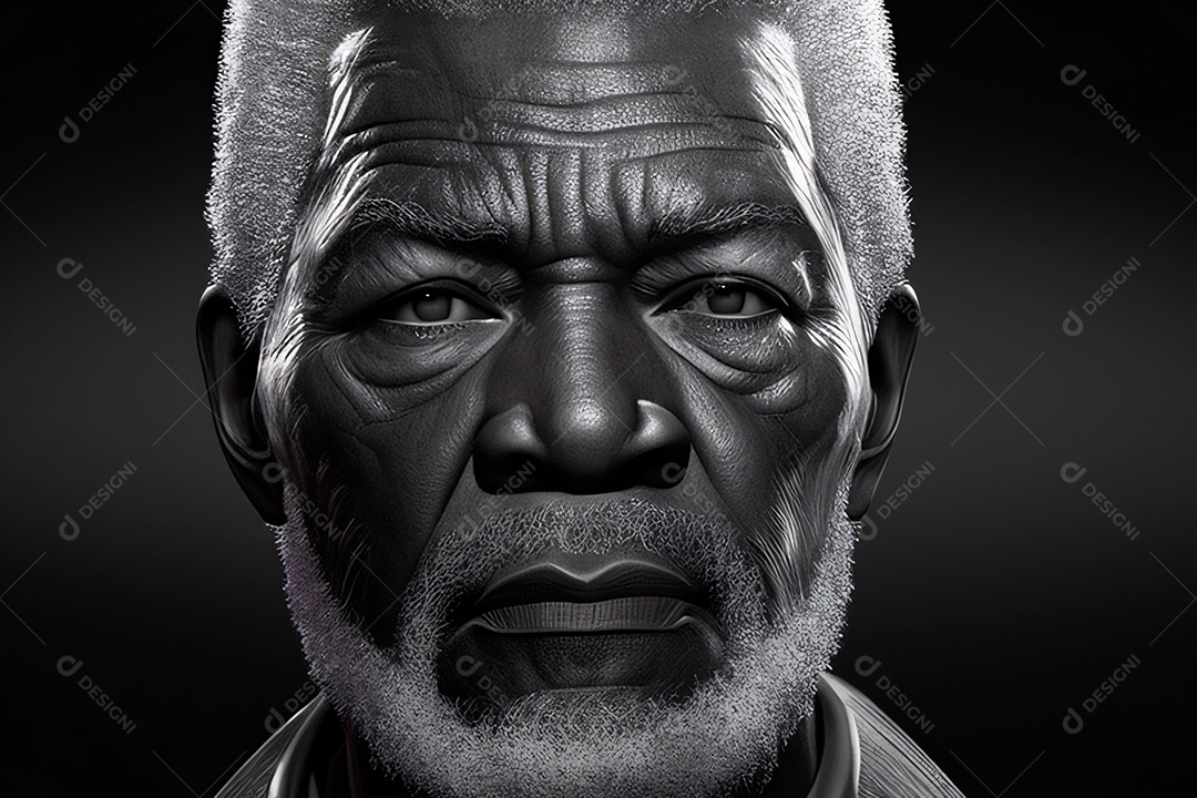 Homem de idade olhando para frente