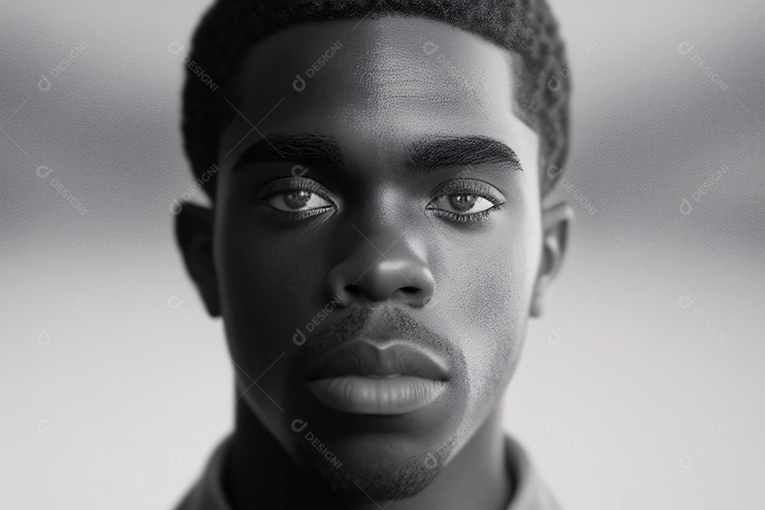 Ilustração a masculinidade em sua simplicidade em tons de cinza